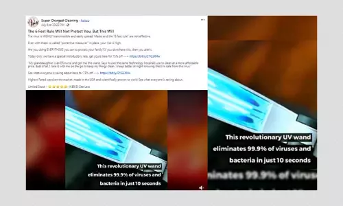 Ad For UV Rays Wand Uses False And Misleading Information