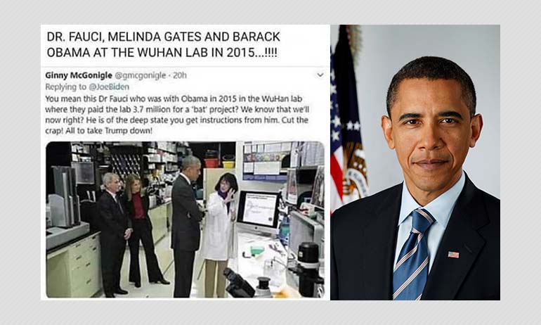 Is This Photo From Barack Obama And Anthony Fauci's Visit To Wuhan Lab?