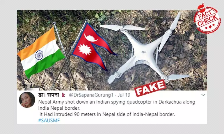 No, This Is Not An Indian Spying Quadcopter Shot Down By The Nepali Army No, This Is Not An Indian Spying Quadcopter Shot Down By The Nepali Army