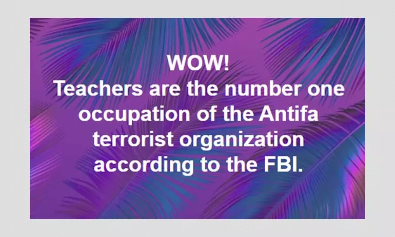 Did The FBI Say Most Antifa Members Work As Teachers? Not Really