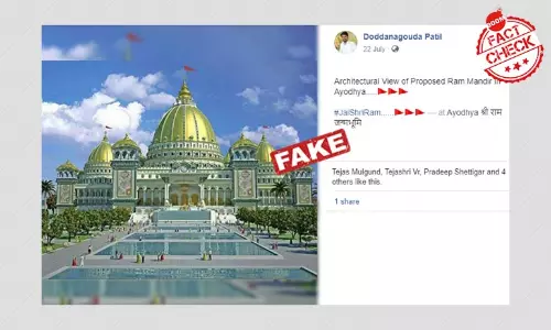 Photos Of ISKCON Temple Viral As Proposed Ram Temple In Ayodhya