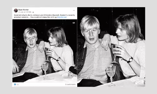 This Is Not a Photo Of UK PM Boris Johnson And Ghislaine Maxwell