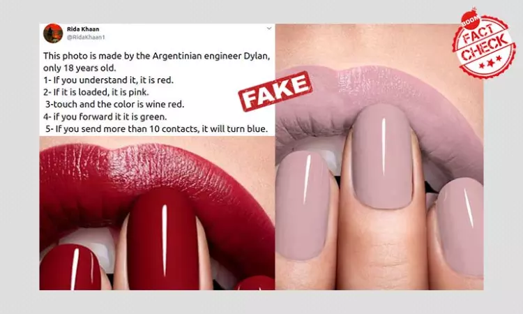 No, The Lip And Nail Colour Will Not Change If You Download This Photo