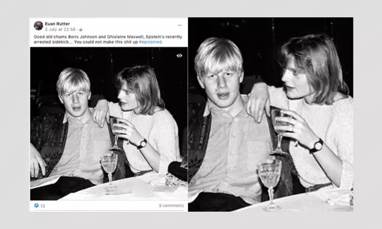 This Is Not a Photo Of UK PM Boris Johnson And Ghislaine Maxwell