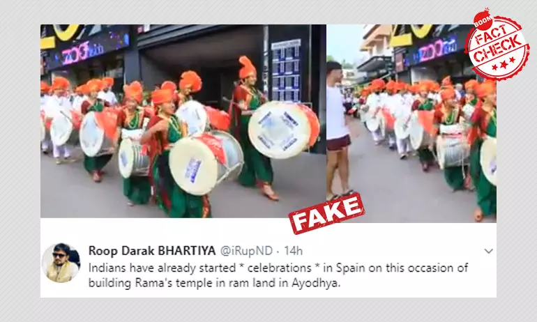 2018 Video Of Dhol Tasha Performance Peddled As Ram Mandir Celebration