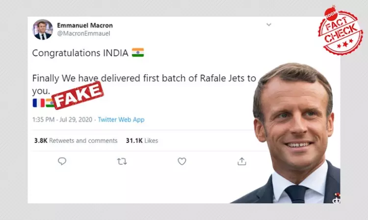 Tweets From Fake Emmanuel Macron Account On Rafale Jets Go Viral
