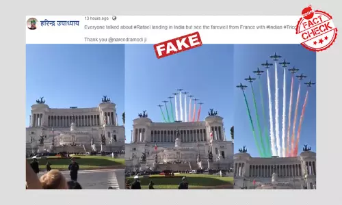 No, This Video Does Not Show Frances Farewell To Rafale Aircraft