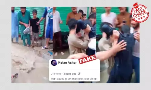 Video Of Boy Rescued From Open Drain In Pakistan Viral As Mumbai