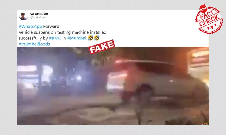 Video From China Viral As Vehicles Driving On Potholed Mumbai Roads Video From China Viral As Vehicles Driving On Potholed Mumbai Roads