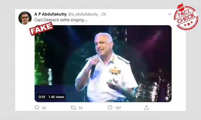 Retd. Vice Admirals Video Viral As Air India Pilot Deepak Sathe Singing
