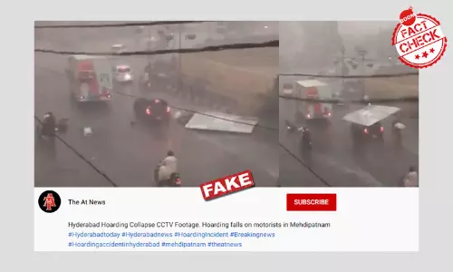 Video Of A Flying Billboard Injuring Bikers In Karachi Shared As Hyderabad