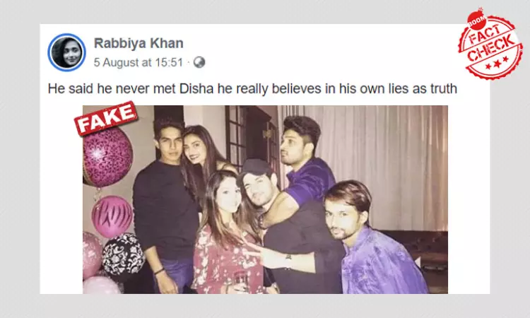 No, This Photo Does Not Show Sooraj Pancholi With Disha Salian