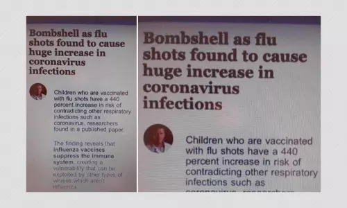 Flu Vaccines Do Not Make Children Vulnerable To Coronavirus Infections