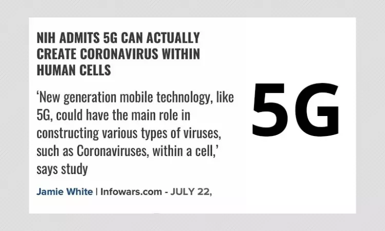 No, 5G Network Cannot Create Coronavirus Within Human Cells
