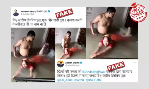 Video Of A Couple Swimming In Their Flooded Home Is Not From Delhi