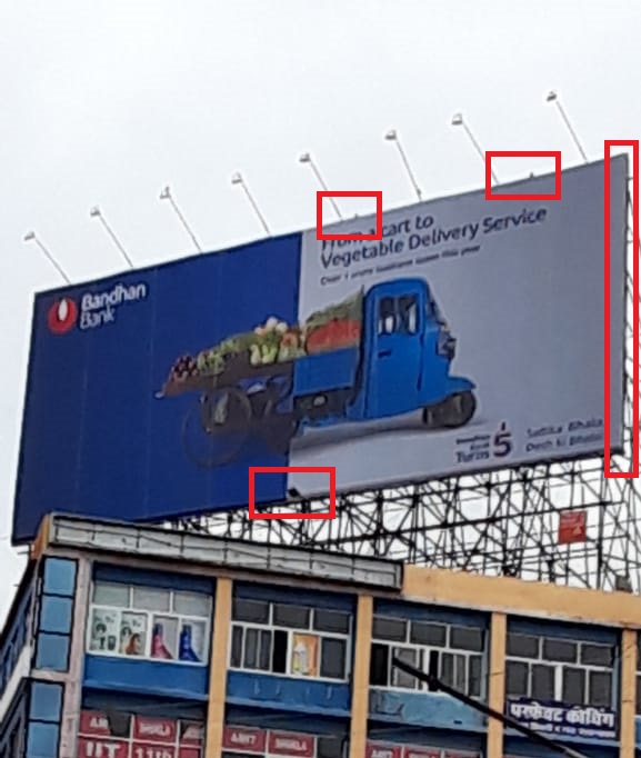 Original photo showing edges of the poster (Photo credit: Rajesh Tiwari)