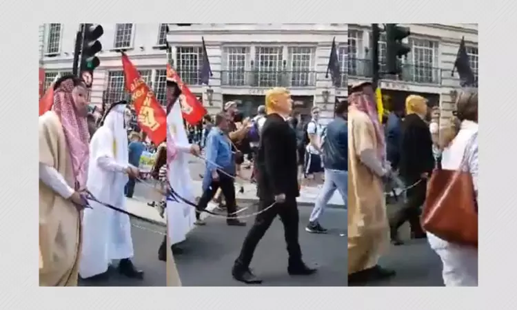 Video Of Protest Against Donald Trump Peddled As Arabs Being Mocked