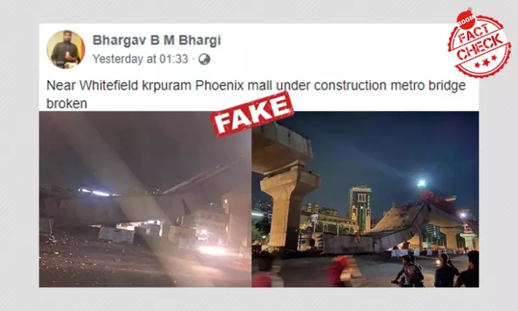 Pics Of Gurugram Flyover Collapse Peddled As Mumbai, Bengaluru, Ahmedabad