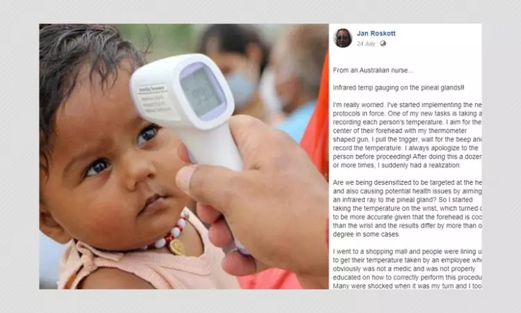 Does Using Temperature Gun Damage The Pineal Gland In The Brain?