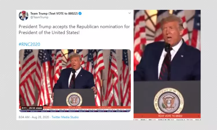 President Donald Trump Spreads False And Misleading Claims At RNC 2020