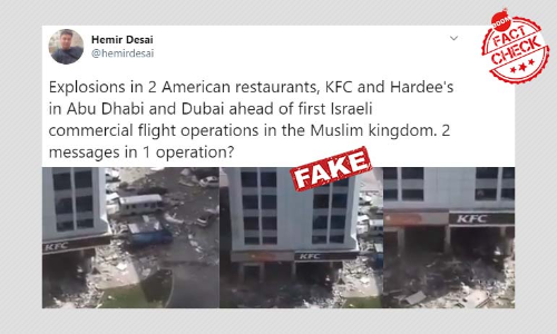 Blast At Abu Dhabi Restaurants Falsely Linked To First Israel-UAE Flight