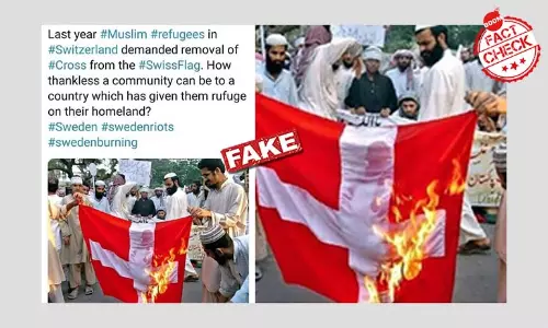 2006 Picture Of Muslims Burning Danish Flag Revived With Fake Claim