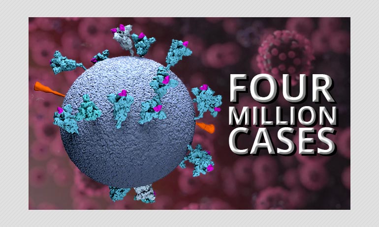 India Crosses 4 Million Cases, Latest Million Reported In 13 Days India Crosses 4 Million Cases, Latest Million Reported In 13 Days