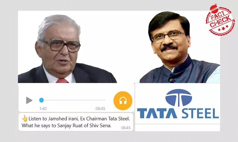 Fake Posts Claim Ex Tata Steel MD Slammed Sanjay Raut In Viral Audio
