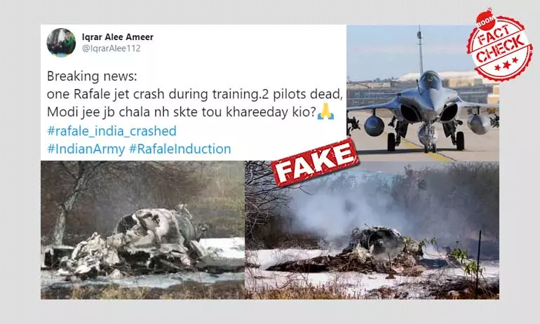 2019 Mirage Jet Crash Photos Viral As Rafale Crash During Training