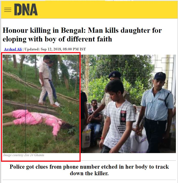 News report on the incident