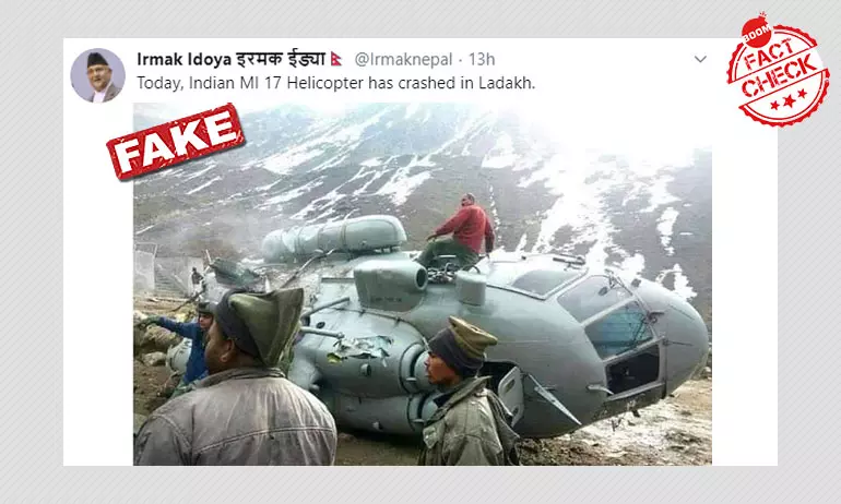 Pakistani Twitter Accounts Peddle Photo Of 2018 IAF Crash As Recent