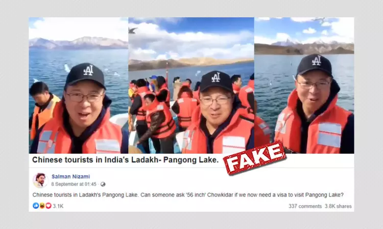 Were Chinese Tourists Holidaying On Indian Side Of Pangong Tso?