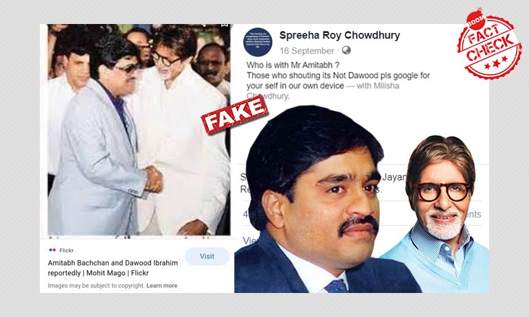 No, Amitabh Bachchan Is Not Posing With Dawood Ibrahim In The Photo | BOOM