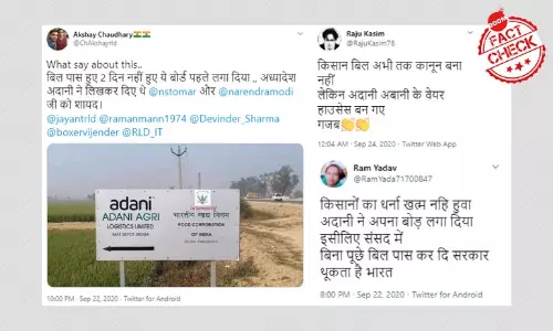 No, An Adani Food Silo Has Not Come Up After Passage Of Agri-Bills