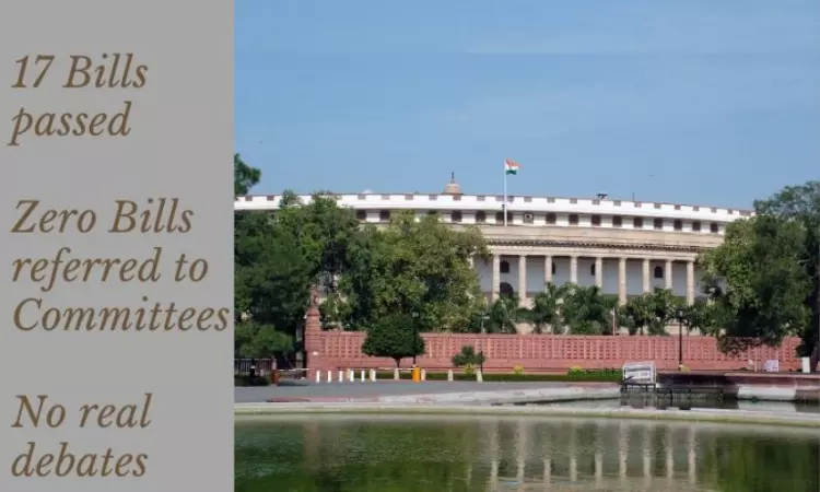 Which Bills Were Passed In This Curtailed Parliament Session?