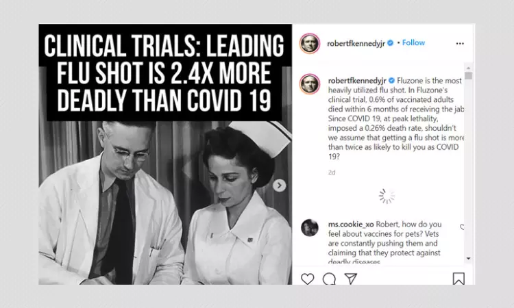 Posts Share False Claims About Flu Vaccine During COVID-19 Pandemic