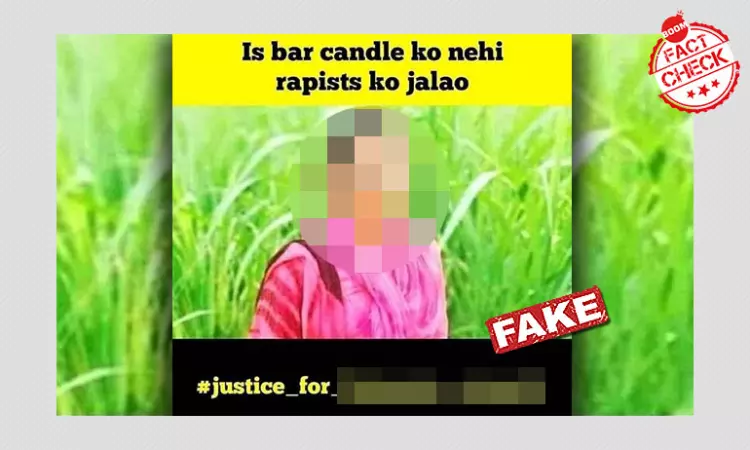 No, This Is Not A Photo Of The Deceased Hathras Victim