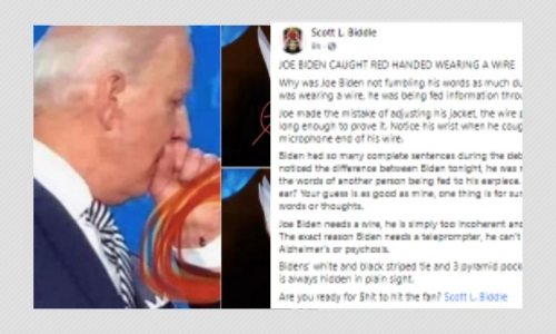 Joe Biden Didnt Wear A Wire During Presidential Debate