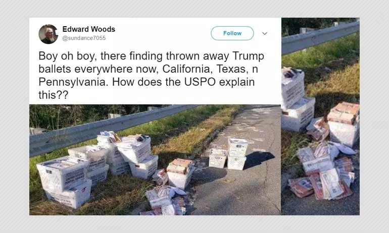 US Presidential Election 2020: These Arent Discarded Mail-in Ballots