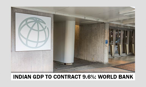 Indias GDP To Contract 9.6% In FY21, Estimates World Bank
