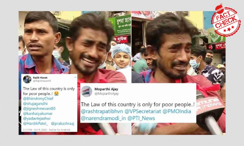 Viral Video Of Grief-Stricken Rickshaw Puller Is From Bangladesh