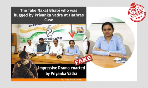 Photo of Goa Congress Leader Falsely Shared As Naxal Bhabhi In Hathras