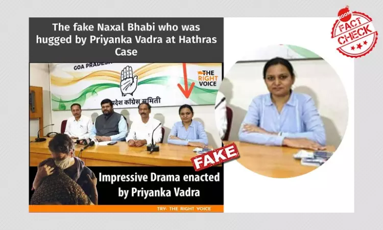 Photo of Goa Congress Leader Falsely Shared As Naxal Bhabhi In Hathras