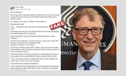 Did WHO Say Bill Gates Is Adding Sterilisation Formula In Vaccines?