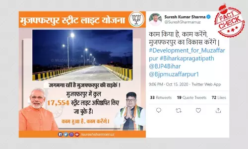 Bihar Minister Shares Photo From Hyderabad To Show Development In State