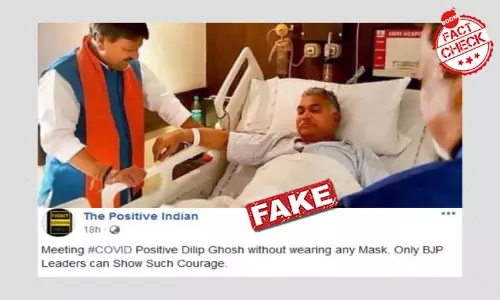 2018 Image Of Dilip Ghosh On Hospital Bed Revived With Covid-19 Spin