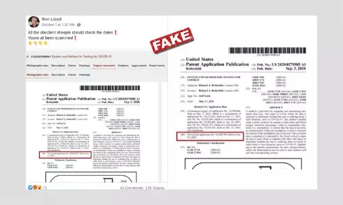 Conspiracy Theory About COVID-19 Testing Patent Rife On Facebook