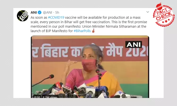 BJP Promises Free COVID-19 Vaccine In Poll-Bound Bihar: What We Know