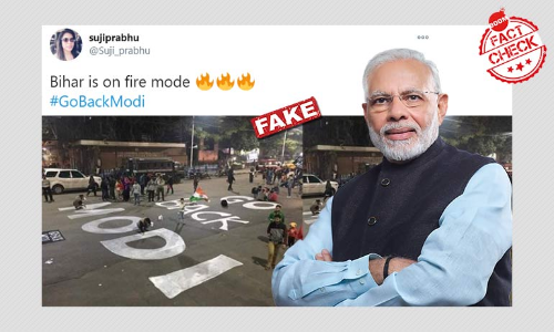 Go Back Modi Photo From West Bengal Shared As Bihar