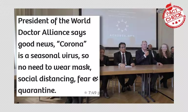 World Doctors Alliance Video Repeats Debunked COVID-19 Conspiracies
